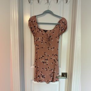 express xs dress pink floral
